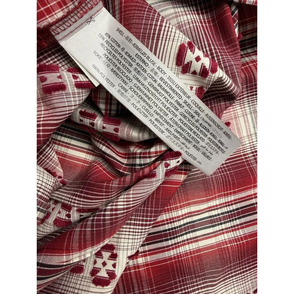 Ariat Pro Series Wilfred Shirt Mens M Red Plaid Western Button Down Long Sleeve - Picture 8 of 9